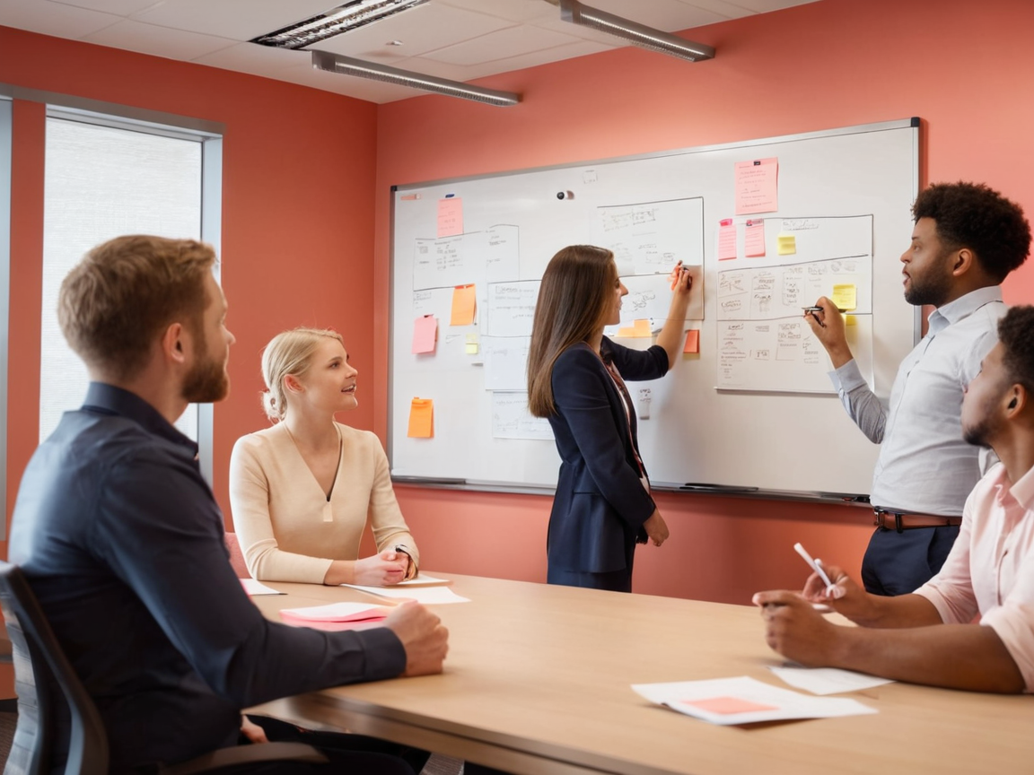 Teamarbeit bei Wedoa während einer gemeinsamen Produktsession